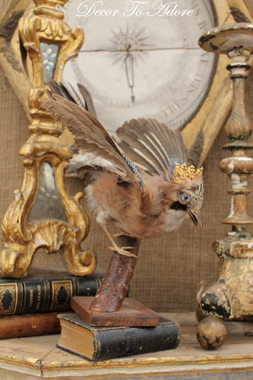 bird with crown Finding Inspiration at Round Top by Decor To Adore