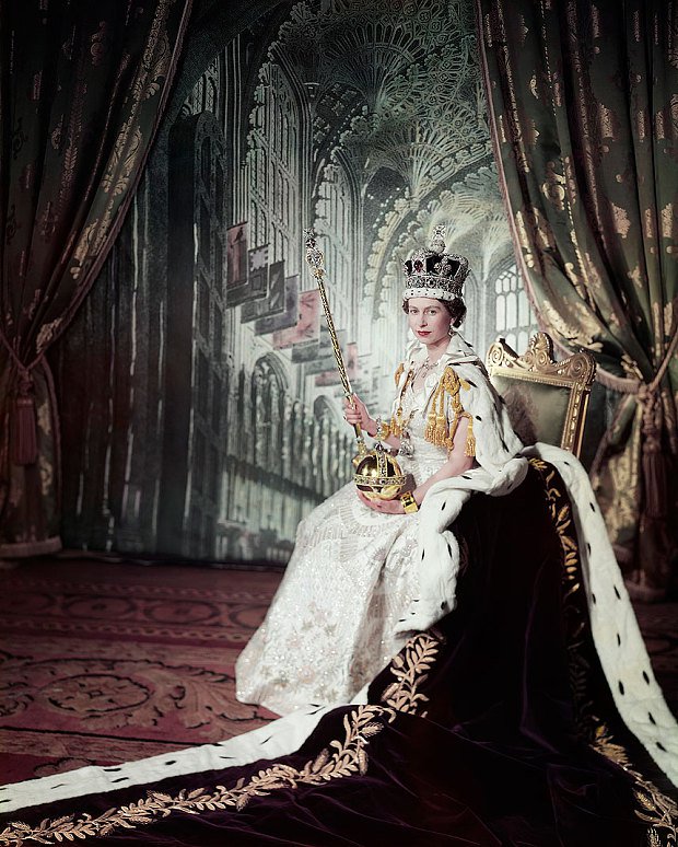 coronation portrait Queen Elizabeth