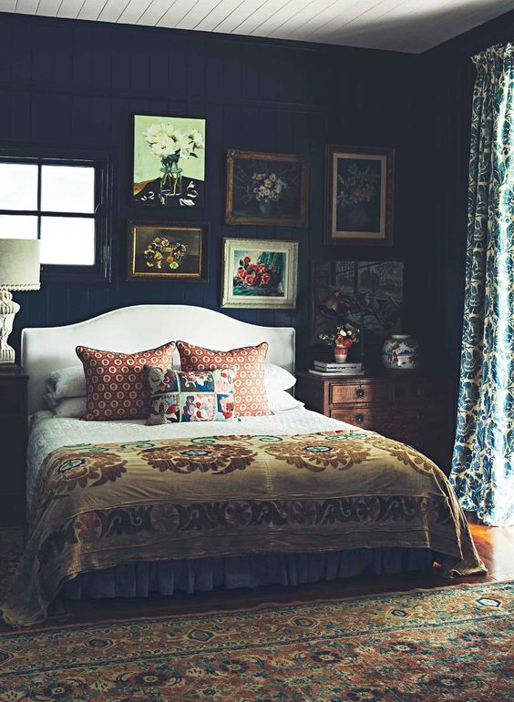 dark and moody interior rooms for fall inviting bedroom