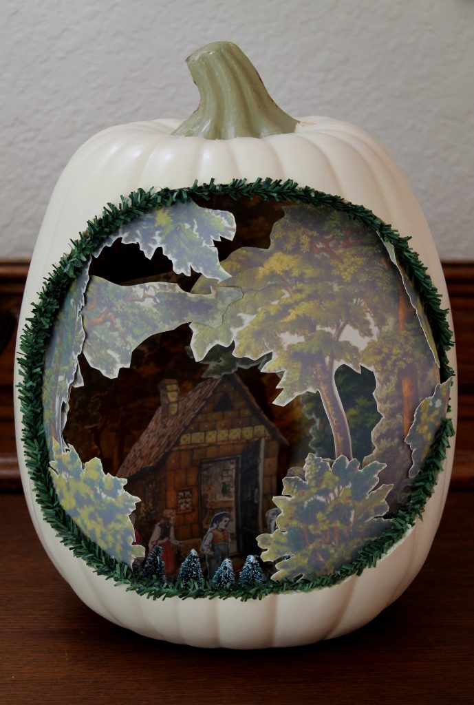 Hansel and Gretel 3D Pumpkin Diorama