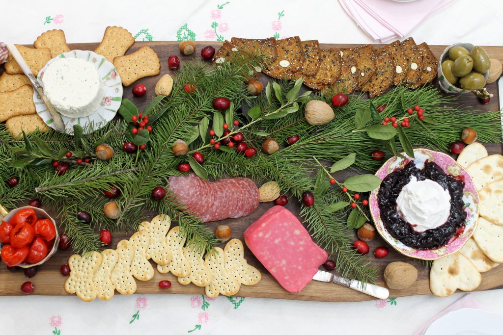 A Pink and Burgundy Inspired Charcuterie Board
