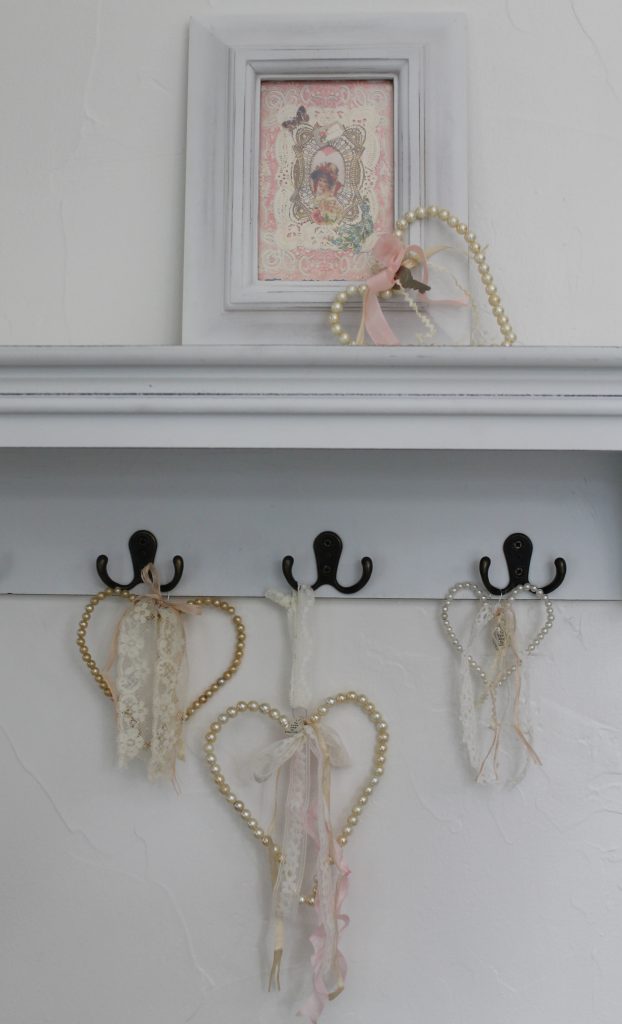 Create Easy Pearl and Lace Hearts Decor To Adore
