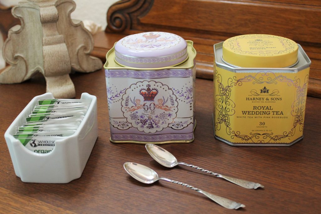 Royal tea canisters