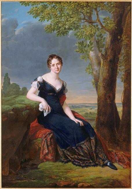 Salomé Louise Coulmann, Comtesse Walther by Robert Lefevre, 1811, Versailles