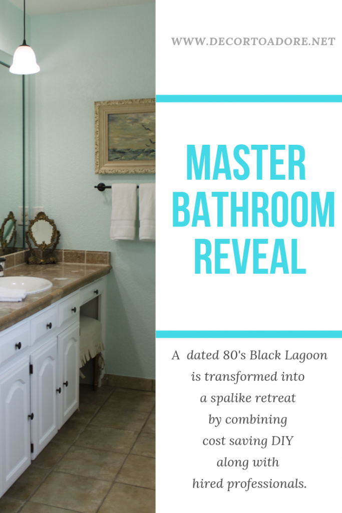 Master Bath Reveal The Black Lagoon Is No More