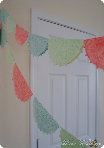 Decorating with Dyed Doilies