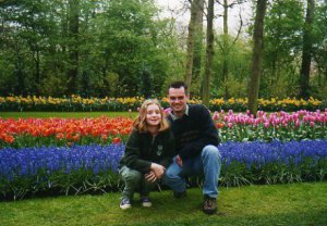 Eric Ray and Alyssa at Keukenhof Gardens