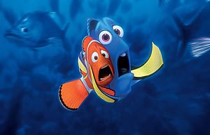 Scared Dory and Nemo