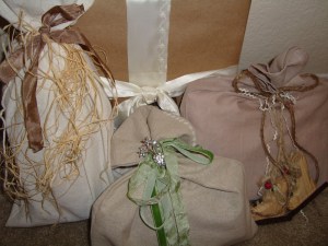 Make your own Christmas fabric bags