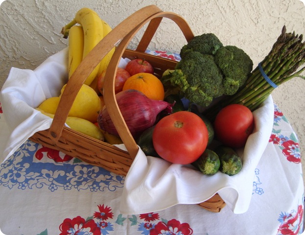 organic produce basket