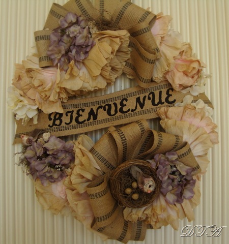 Birds Nest & Burlap Wreath Tutorial