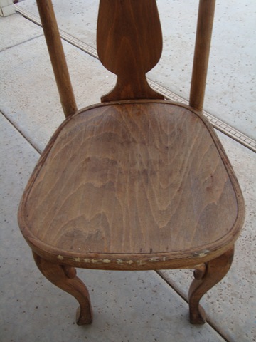 sanding antique chairs