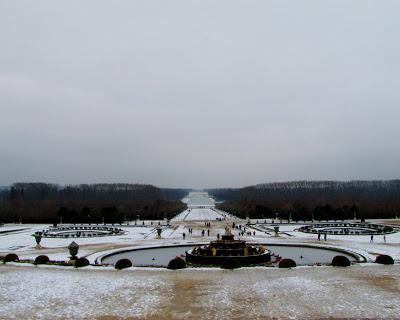 Versailles garden in winter