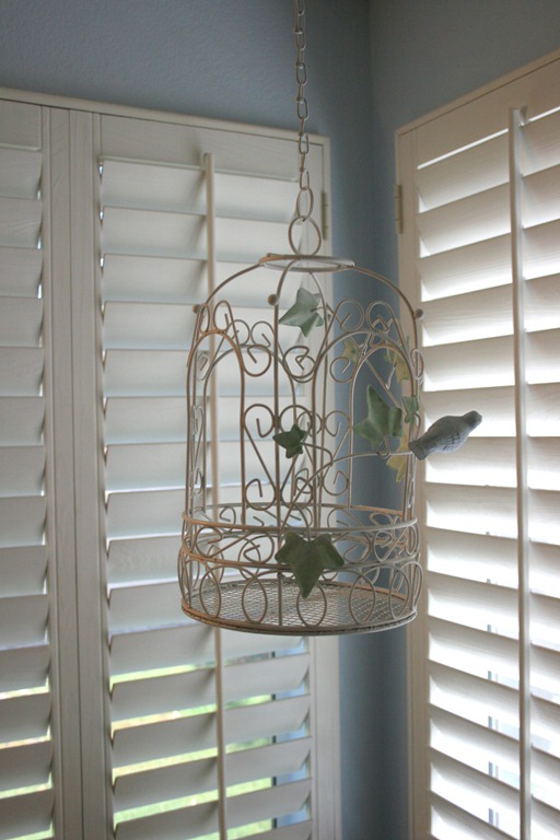 bathroom bird chandelier