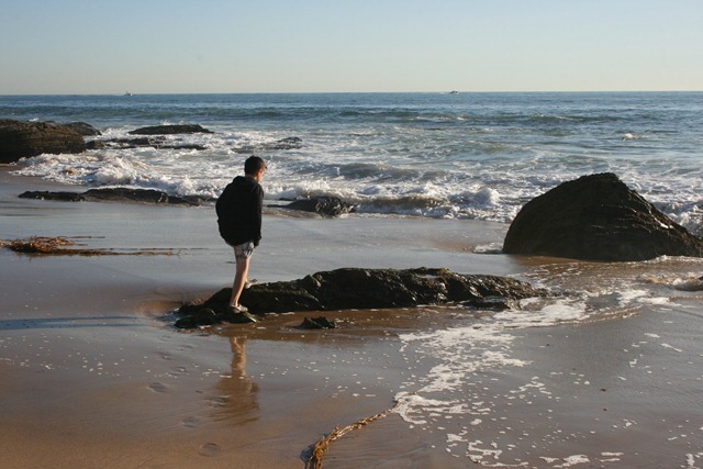 Ian at the ocean