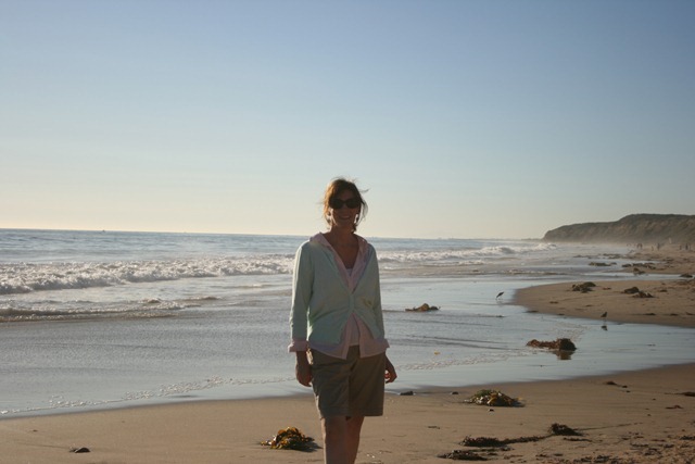 Laura at the ocean