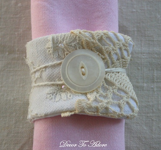 Romantic Antique Lace Napkin Rings