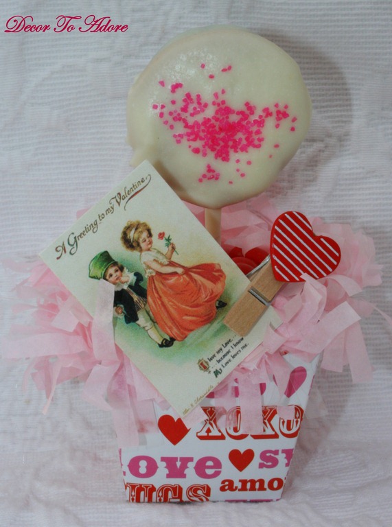 Valentine Cookie Pop Topiary