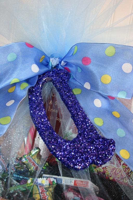 Tulle covered Easter Basket