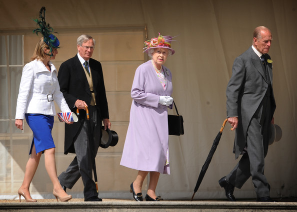 Countess of Wessex (L-R) Sophie Rhys-Jones, Countess of Wessex, Prince Henry, Duke of Gloucester, Queen Elizabeth II and Prince Phillip, Duke of Edinburgh arrive at the first of this year's royal garden parties held in the grounds of Buckingham Palace on June 29, 2011 in London, England.