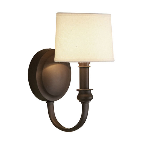 Zoomed: allen + roth 1-Light Bronze Arm Sconce