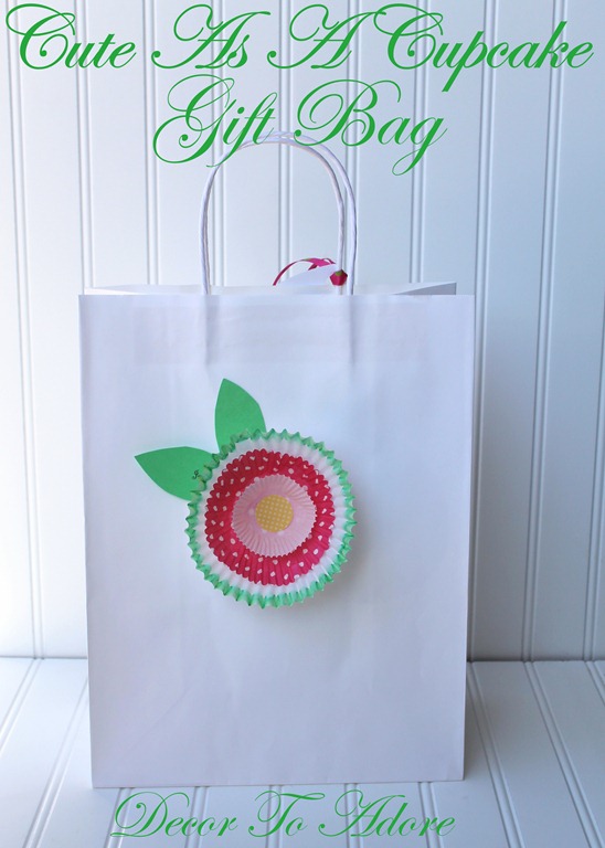 Cute As A Cupcake Gift Bag 