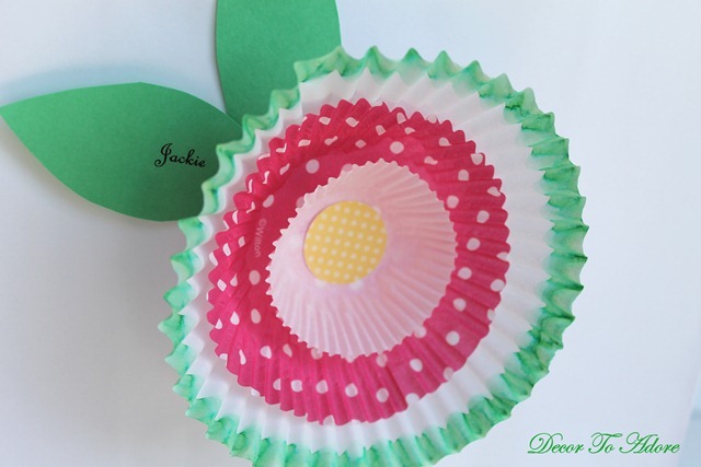 cupcake liner flower Decor To Adore