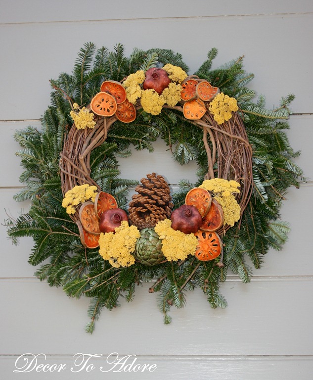 dried orange wreath