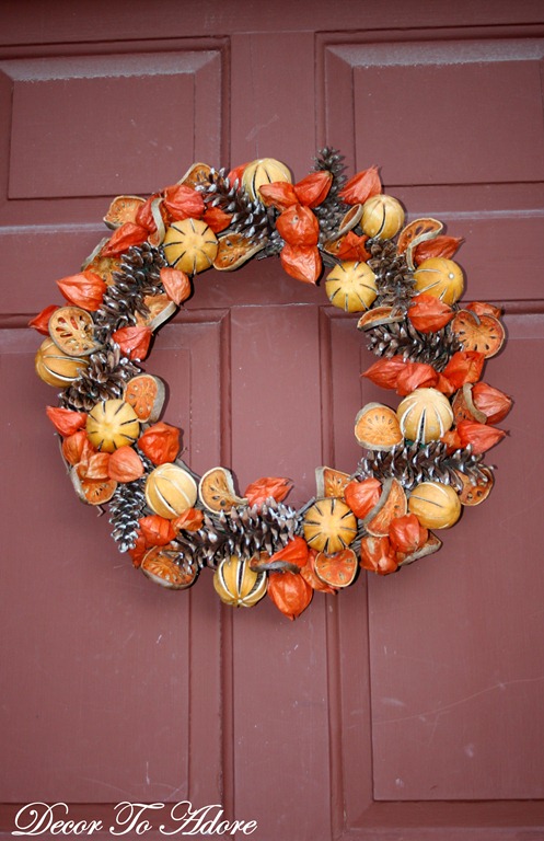 dried fruit wreath