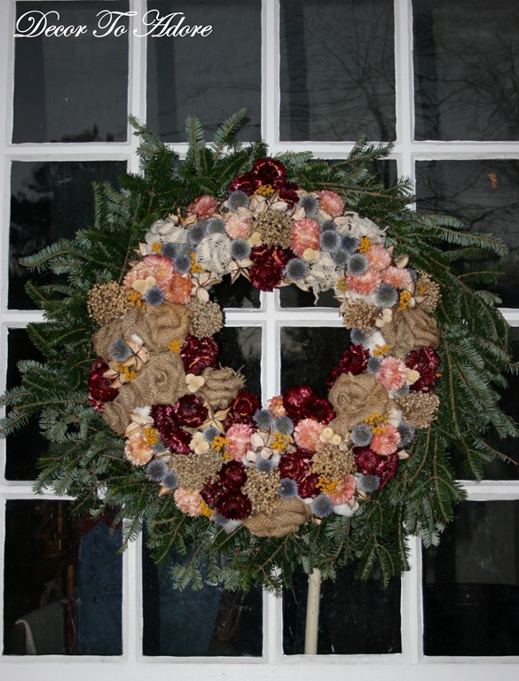 dried flower wreath