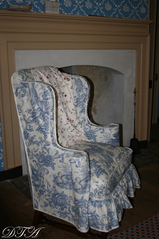 Colonial Williamsburg wing-back chair