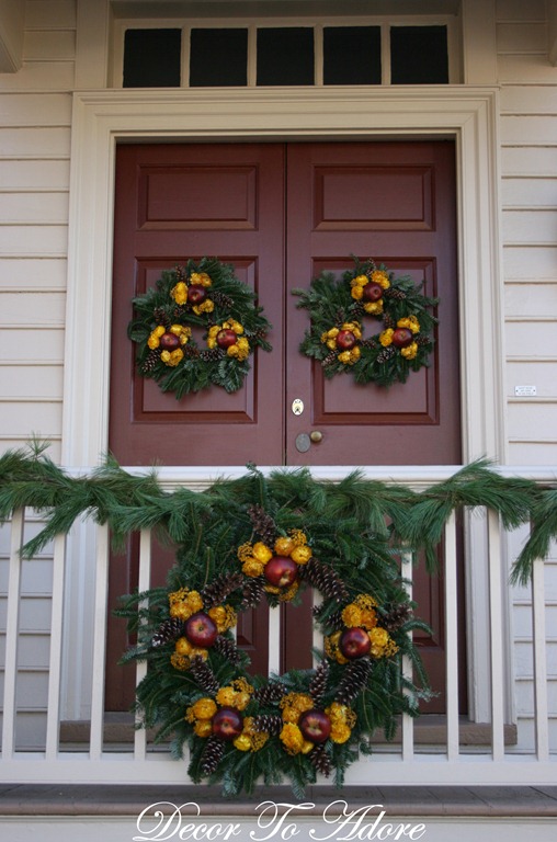 Three wreaths