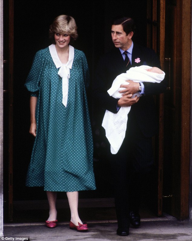 Princess Diana green polka dot dress