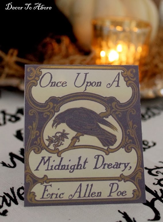 Nevermore Decor To Adore placecard