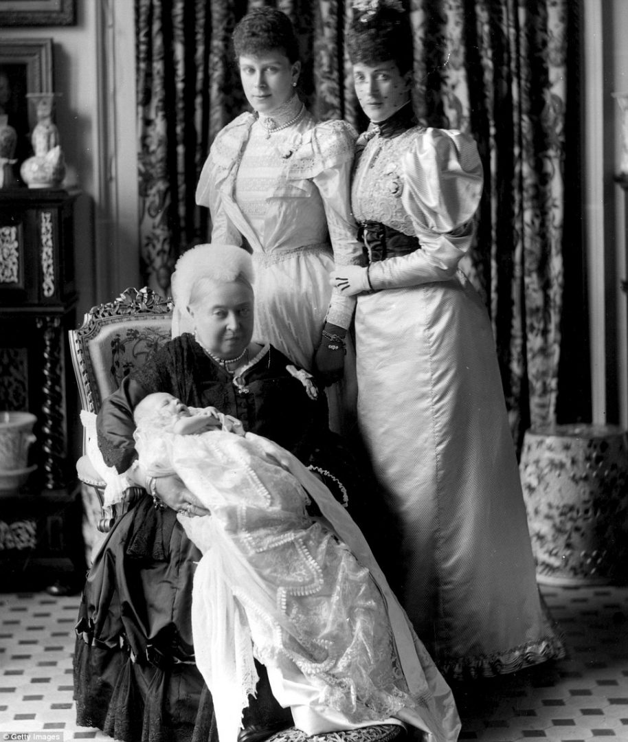 Heritage: Queen Victoria in 1894 at the christening of her great-grandson, the future King Edward VIII (1894 - 1972)