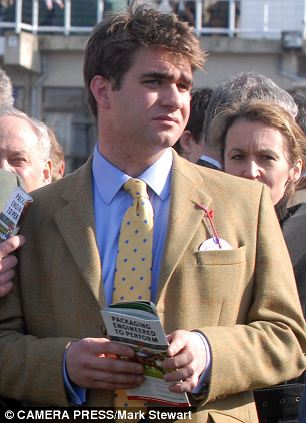 Oliver Baker, pictured right with Prince William at Cheltenham races, went to St Andrew's University with the couple