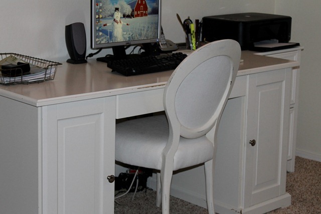 before desk