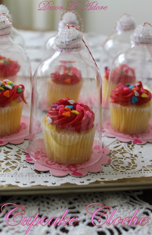 Valentine Cupcake Cloche