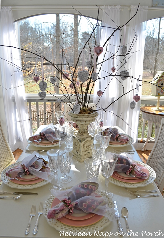 Valentine's Day or Mother's Day Table Setting 
