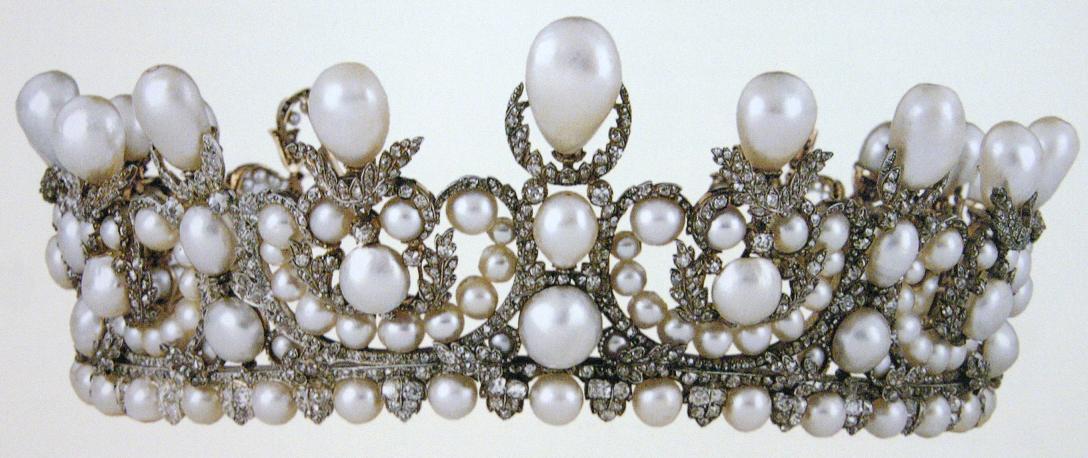 Empress Eugenie’s pearl and diamond tiara