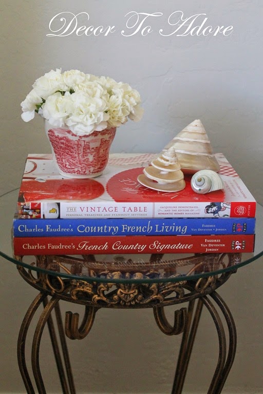 A Red, White and Blue Summertime Living Room