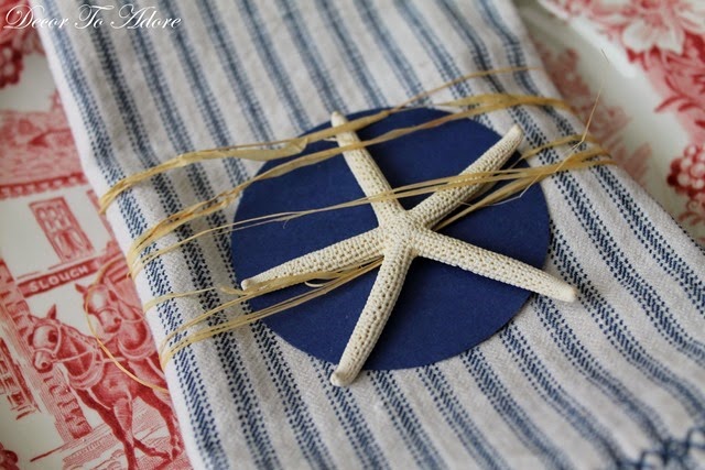Starfish and Stripes Forever Napkin Rings