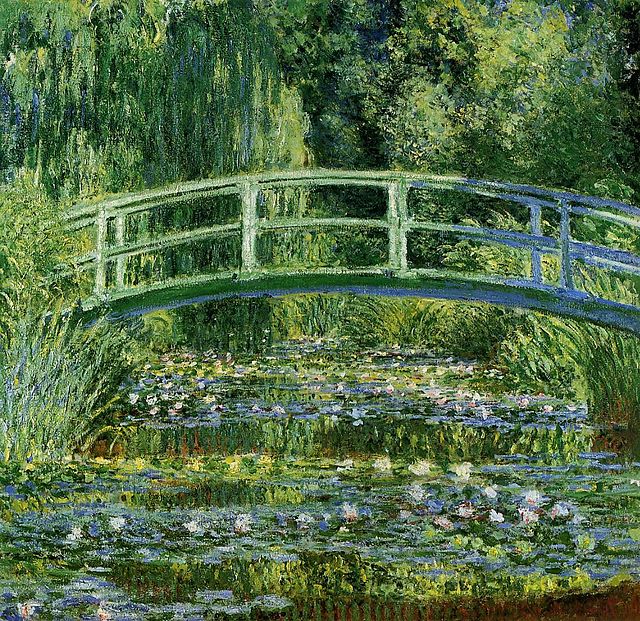 “Water Lilies and the Japanese Bridge” ~Claude Monet, 1897–99
