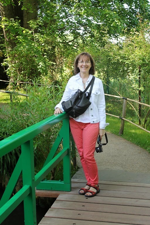 Linda in Monet's Garden