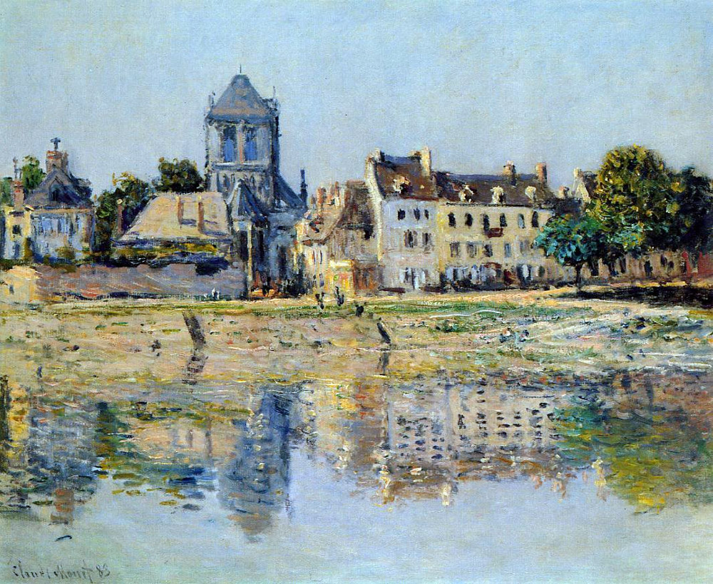“By the River at Vernon” ~ Monet, 1883 