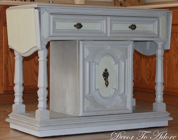 Painted buffet after