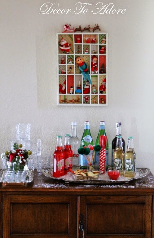 Decor To Adore Christmas Bar Cart 