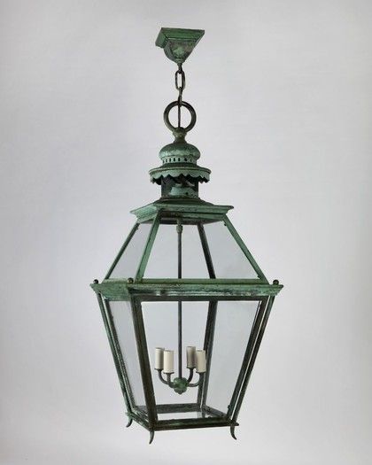 Verdigris Lantern, Circa 1920