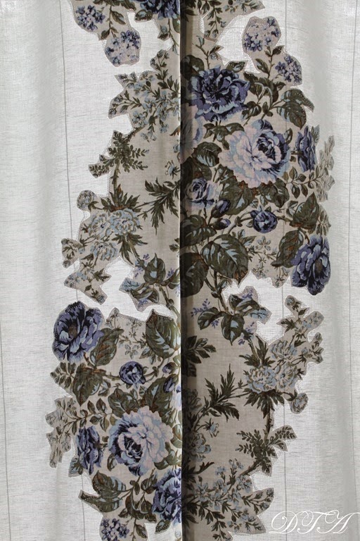 Anthropologie Inspired Applique Curtains