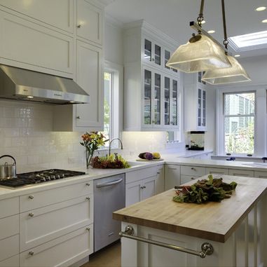 white Kitchen Cabinets With White Corian Countertop